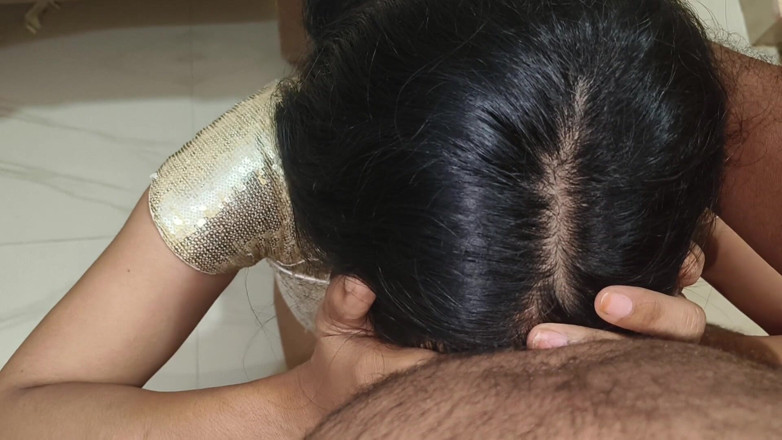 CloudyPush59: Telugu Aunty on Golden Blouse Red Saree