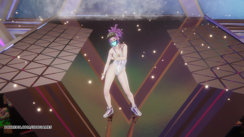3D-Hentai Games: Mmd Aespa - Supernova Akali sexy striptease-Liga der Legenden, unzensiertes hentai