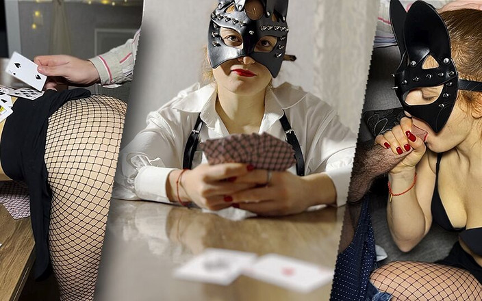 Myredfoxgirl: MyRedFoxGirl zgubiła się w karty i ponownie odpłaciła swój dług...