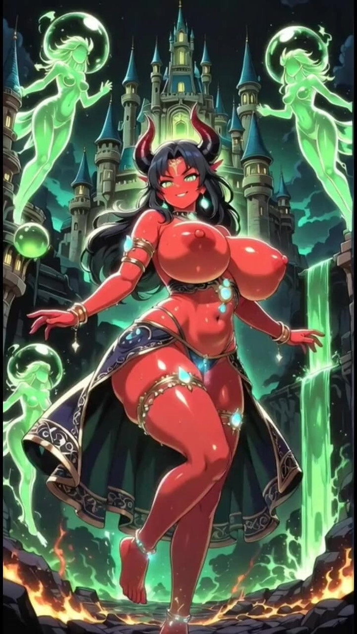 Hot girl dancing: 157. Демон с волшебной силой (ai анимация)