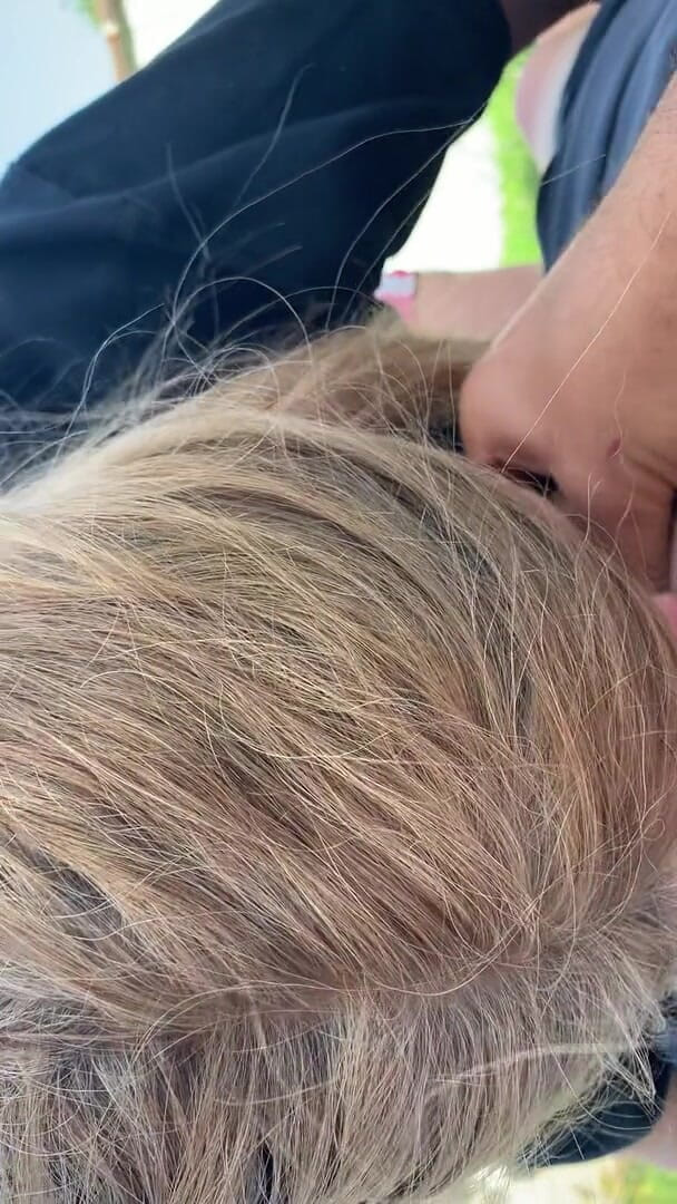 Timidastella: Blowjob and deepthroat outdoor from blonde sexy mature wife in...