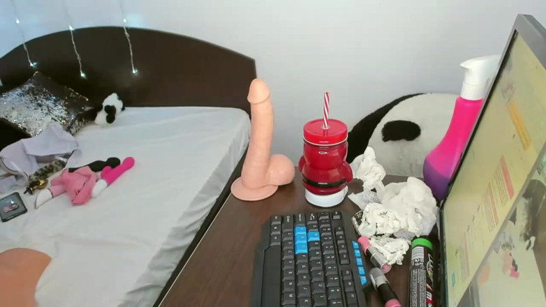 Ashamodel: Berijd romig vooraanzicht