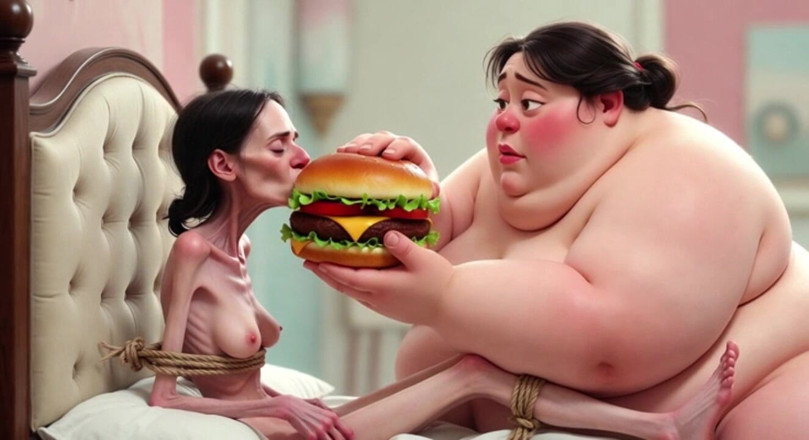 YOUR BEST FANTASY: Extremely Skinny Vs Massive SSBBW Feeding Session