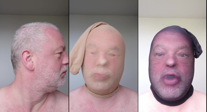NylonFace: Külotlu Çoraplardan Yapılmış Maskelerle Selfie Kolajı