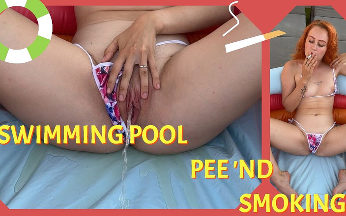 Sheryl X Sinclair: फूले हुए पूल में मूतना और धूम्रपान!