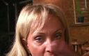 Shemale TS Collection: Blonde MILf-transe mit dicken titten beim interracial fick erwischt