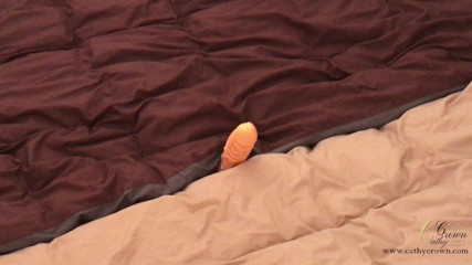 Cathy Crown: Boots and vaginal dildo