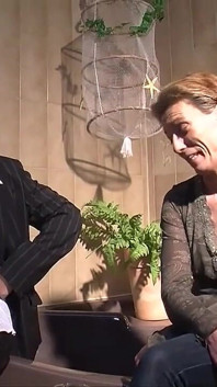 Orgasm of an Old Slut Fucked in the Bathroom