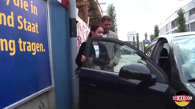 123XXX - Fucked Amateurs in Germany!: Redhead Slut Rides Stranger's Cock Outdoors