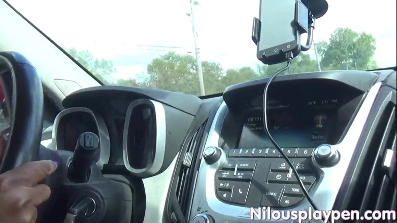 Nilou's Play Pen: Titty driving out for donuts: Nilou