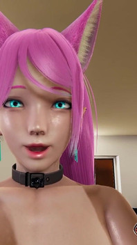Pink Hair Girl in Mini Skirt Fucked with Monster Cock Riding It Until Cumshot on a Floor