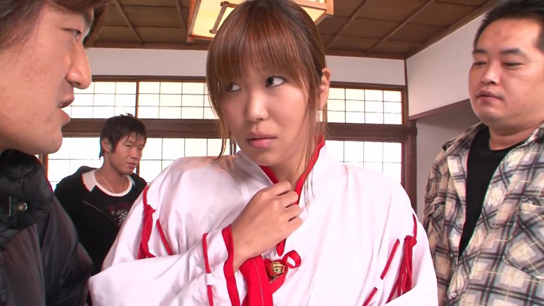 Pure Japanese adult video ( JAV): Nasty japanese babe plays with toys before squirting on men...