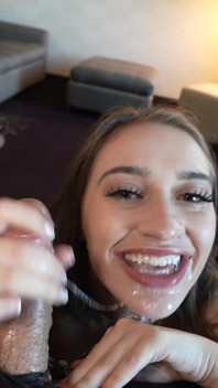 Tiny Stretches Her Throat & Tight Pussy on a Huge Cock