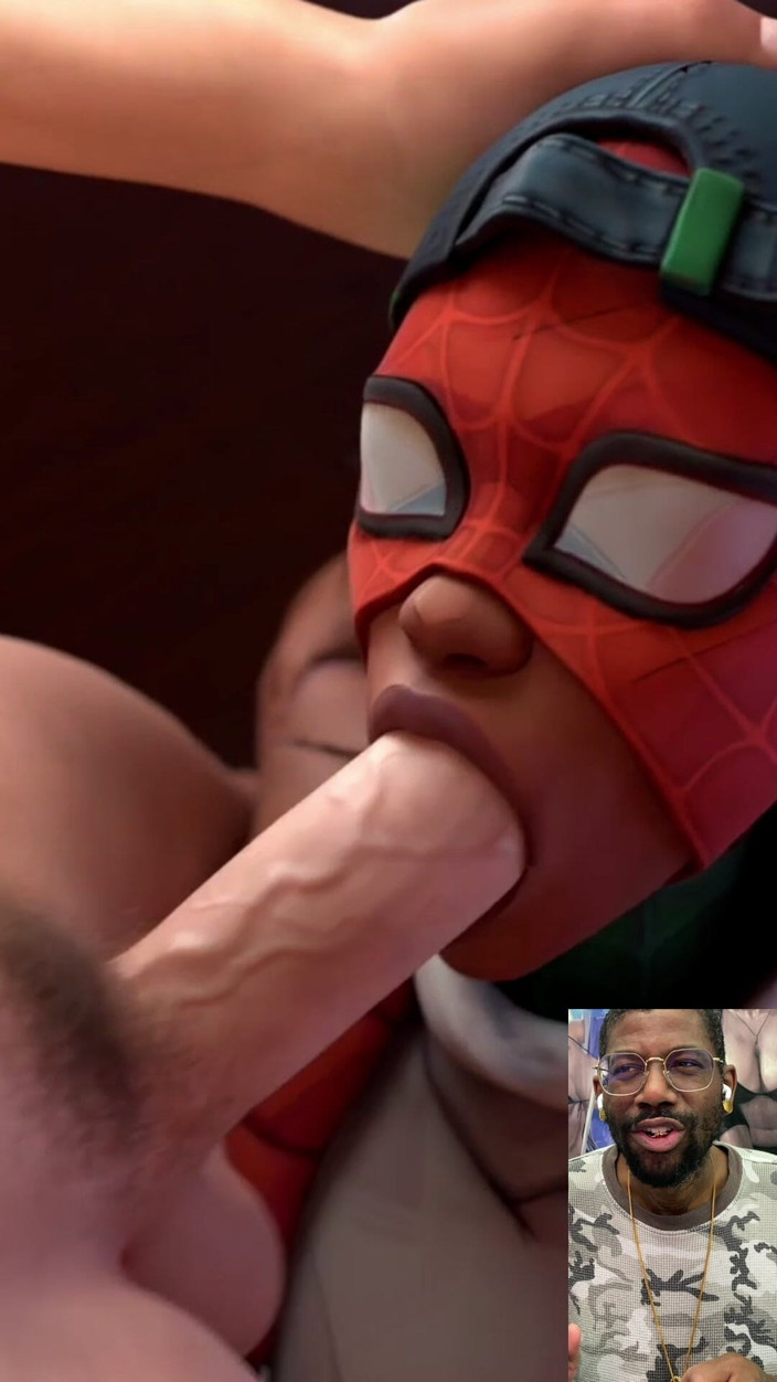 Good news media: Чорношкіра повія-павук глибоко заглотує член товстушки чоловіка