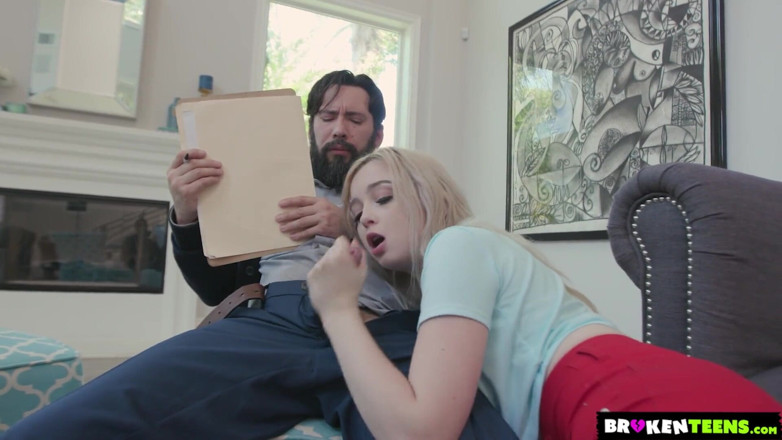 Broken teens: Brokenteens - Sweet Teen Lexi Lore Takes a Load From Her...