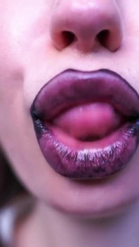 Get Lost in the Mesmerizing Gloss of My Phat, Gothic Lips as I Tease and Kiss You Into Submission