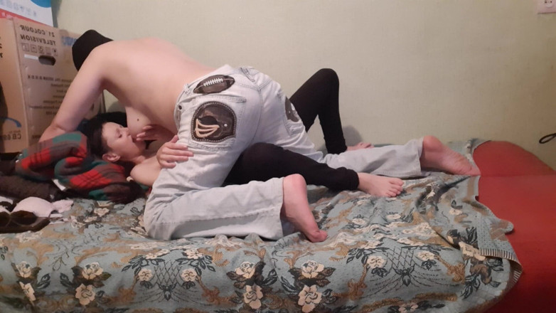 Lesbian-candys: While My Stepmother Rubs Against Me, I Lick Her Large...