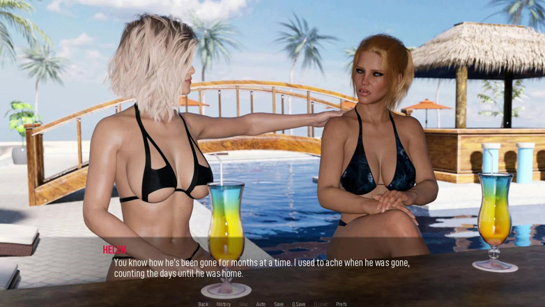 Dirty GamesXxX: Shared Desires: Sexy Hotwives Topless on the Beach - Episode 2