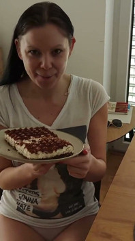 Culo aplastado de Sacher Cake!
