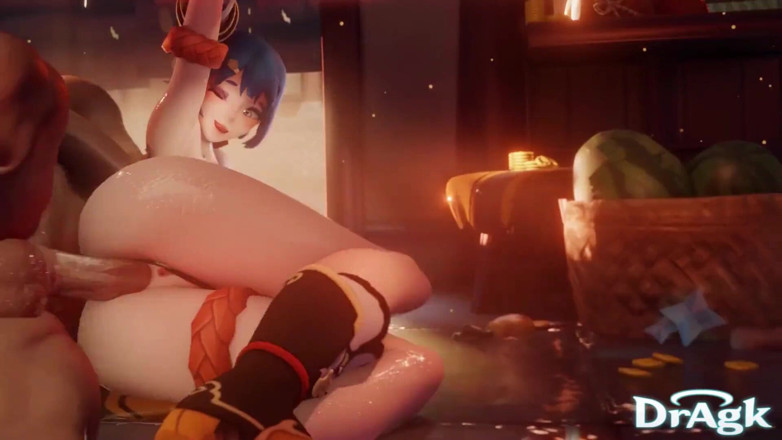 DrAgk: Timeskip Delleling viene scopata nella sua cucina genshin impact 3D Animazione 3D...
