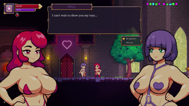 Porny Games: 斯嘉丽少女由奥特赛德游戏 - 丰满的修女在地牢 #1