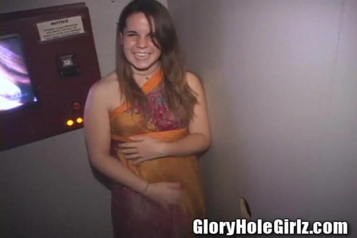Glory Hole Girlz: Teen 18 Hermione Swallower Cutie Tits Sucking Dicks Glory Hole Hippie...