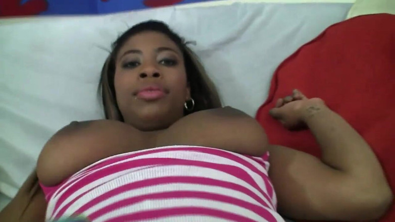 Fuck And Go: Black slut sucks a big hard cock and she's filmed...