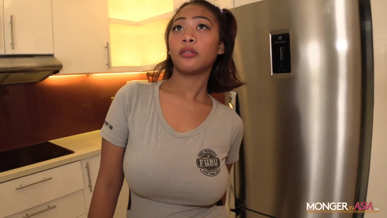 Monger In Asia: Sexy Asian maid with giant jugs impregnated by boss