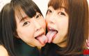 Japan Fetish Fusion: Beso lésbico con saliva y lenguas diferentes por Arisa Hanyu...