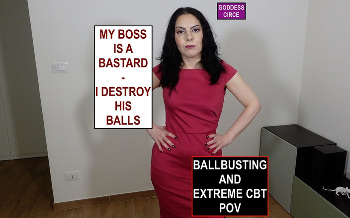 Goddess Circe: Můj bývalý šéf je bastard - ničím mu koule - Ballbusting a Extrémní...