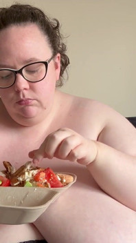 Saturday Night Takeaway Eating BBW SSBBW Second Part