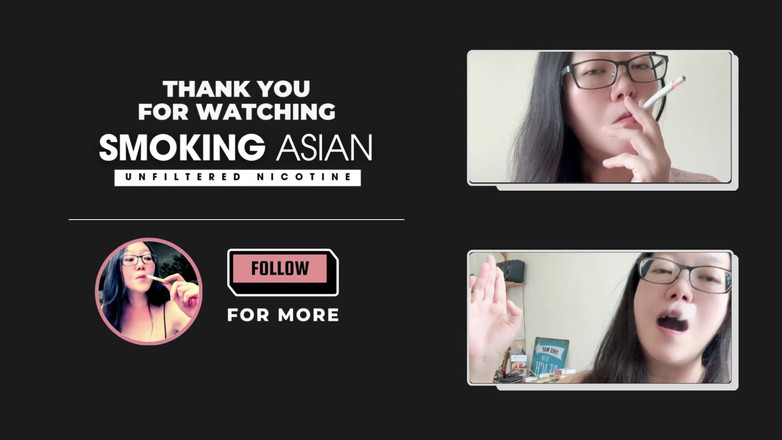 Smoking Asian: Vera miLF asiatica che fuma lingerie | Il posacenere sporco incontra...