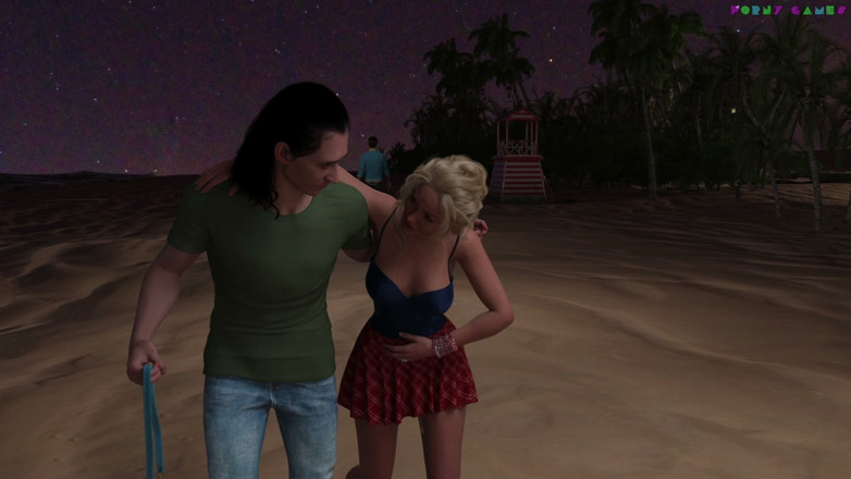 Porny Games: Paradise City by Twisted Arch - Strand-gangbang mit Fremden, übermäßiger ehefrau gefüllt...