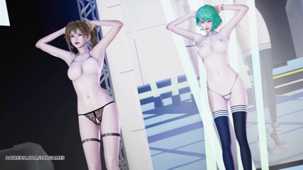 3D-Hentai Games: [MMD] Doa Tamaki Misaki hot striptease college uniform