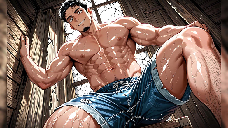 Erotic Man: Ai Hunks sem camisa com protuberâncias