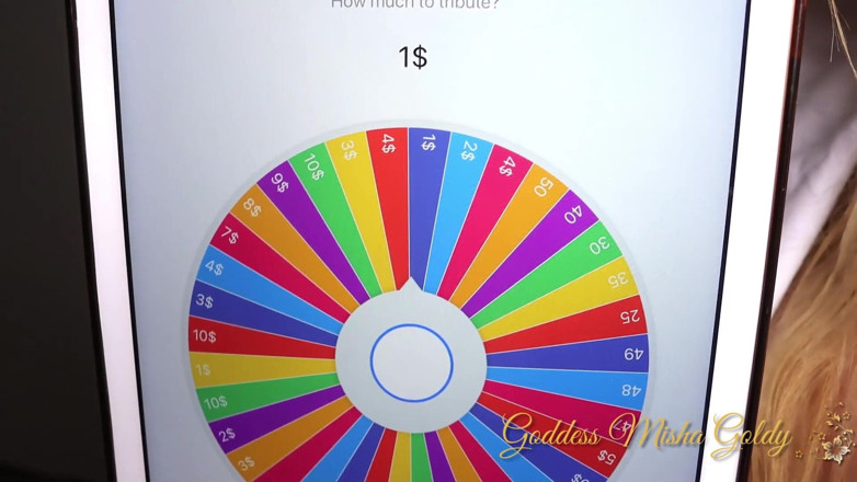 Goddess Misha Goldy: I want to play roulette with my pig-step-daddy! 5 times I...