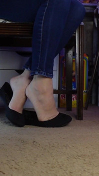 Playfully Dangling My Flats