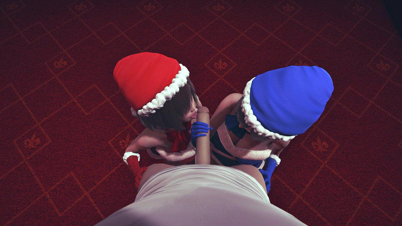 Waifu club 3D: Le ragazze di natale fanno una sega e ti leccano...