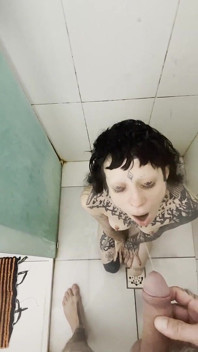 Tattooed Slut Never Stops Halfway Every Drop, Every Time, All the Piss