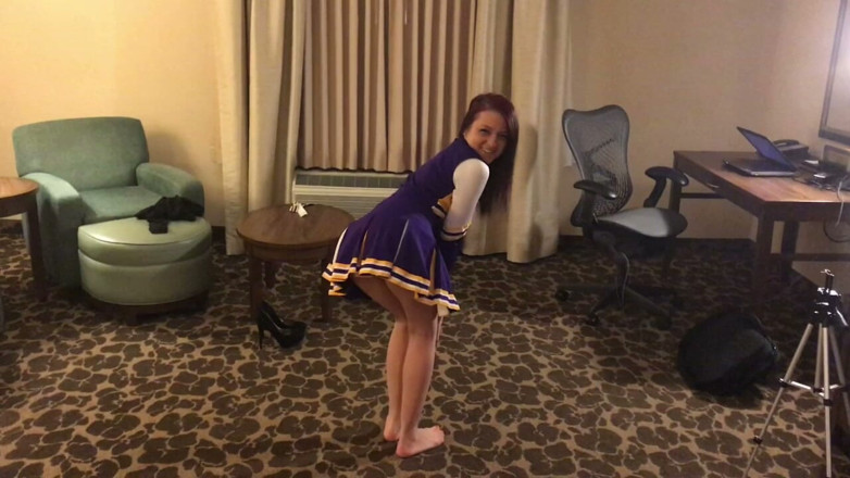 Tied_Tales: Cheerleader tryout