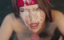 Velvixian 3D: Jessie Rasberry Blowjob Facial topless