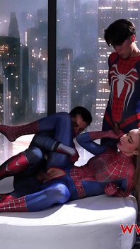 Spider Girl Banged by Superheroes. Lula
