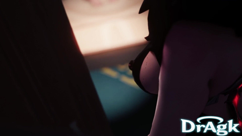 DrAgk: Signora en Arlecchino seksfeest Fatui Office 3D Genshin impact porno groepseks