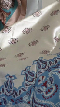 Your Step-stepmother’s New Satin Scarves Turn You on! Everything Is so Beautifully Shiny! Lady Victoria Valente