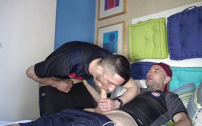 FRENCH HOLES CREAMPIED: Daddy hole creapied by straight badboy from paris