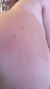 Using a Brush to Slap Your Ass