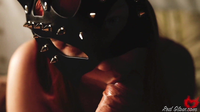 Red Glow: Hot teen passionate play pussy and sucking dick - cum mouth