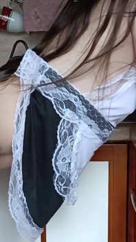 Maid Gets Well Fucked and Gets Cum on Her Butt