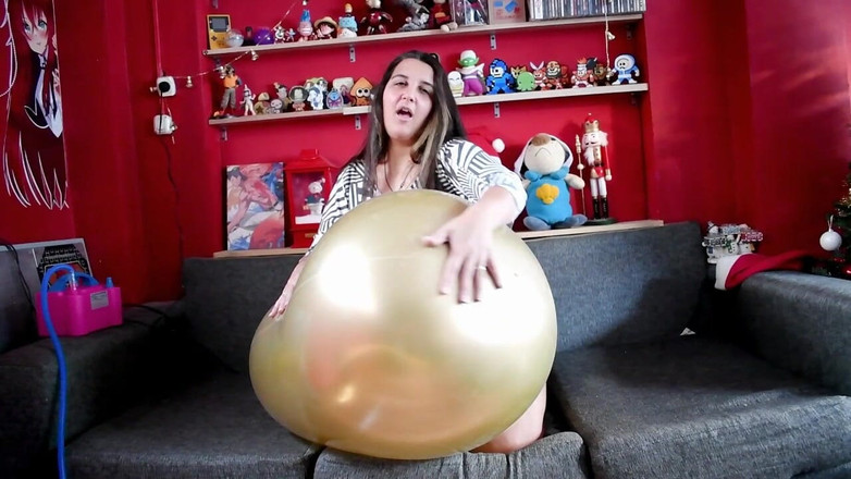 Bunny Looner: Ride and Pop Big 24 Inches Golden Balloon - Bunny Looner lowres