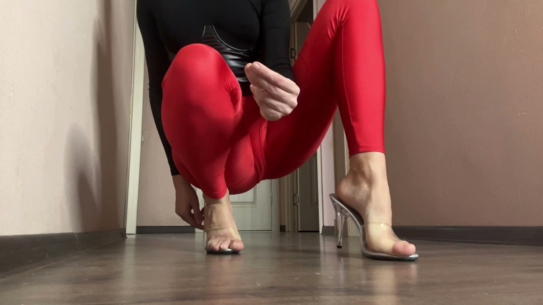 Skinny_lady69: Snapy na podpatek, Těsné legíny Domme Seamless Loop
